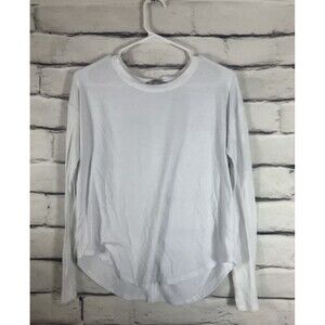 Athleta Womens Size Small White Long Sleeve Shirt(READ)